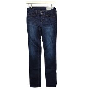 Treasure & Bond Women Indie Sleek Skinny Fit Jeans 26 Dark Wash Mid Rise Denim